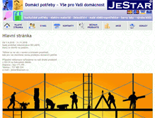 Tablet Screenshot of jestar.cz